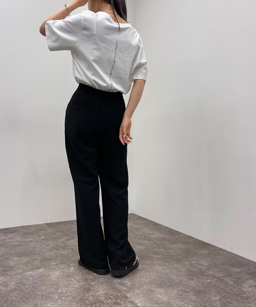 apres jour mignon(アプレジュールミニョン)の「アソートロゴTシャツ 【ZOZOTOWN限定アイテム】(Tシャツ/カットソー・レディース・グリーン系その他/オフホワイト/ピンク系その他/ブラック/ブルー系その他/ナチュラル・フリー/X-LARGE)」の12枚目の写真