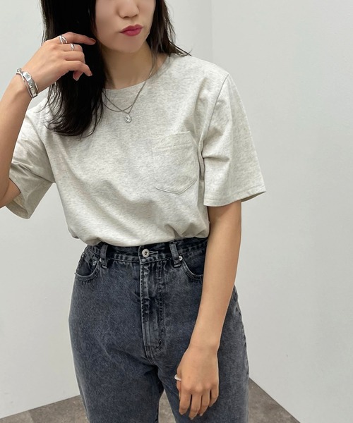 apres jour mignon(アプレジュールミニョン)の「アソートロゴTシャツ 【ZOZOTOWN限定アイテム】(Tシャツ/カットソー・レディース・グリーン系その他/オフホワイト/ピンク系その他/ブラック/ブルー系その他/ナチュラル・フリー/X-LARGE)」の20枚目の写真