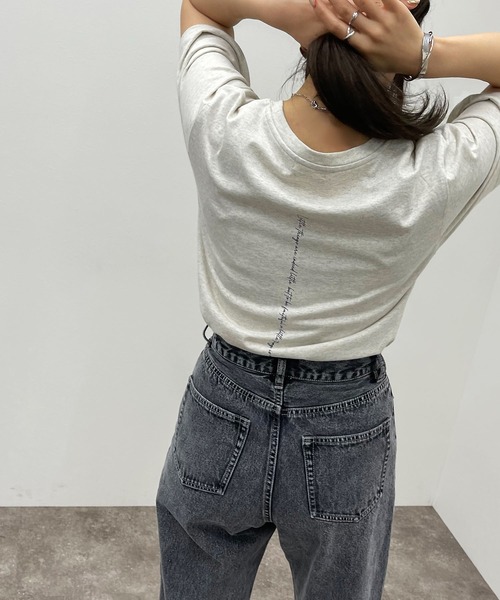 apres jour mignon(アプレジュールミニョン)の「アソートロゴTシャツ 【ZOZOTOWN限定アイテム】(Tシャツ/カットソー・レディース・グリーン系その他/オフホワイト/ピンク系その他/ブラック/ブルー系その他/ナチュラル・フリー/X-LARGE)」の21枚目の写真