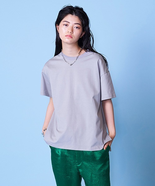 lautreamont BLEUBLANC（ロートレアモンブルーブラン）の「バックオープンTシャツ（Tシャツ/カットソー・レディース・チャコールグレー/グレー/オレンジ・9号）」の14枚目の写真