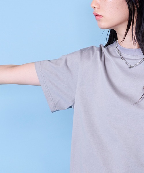 lautreamont BLEUBLANC（ロートレアモンブルーブラン）の「バックオープンTシャツ（Tシャツ/カットソー・レディース・チャコールグレー/グレー/オレンジ・9号）」の22枚目の写真