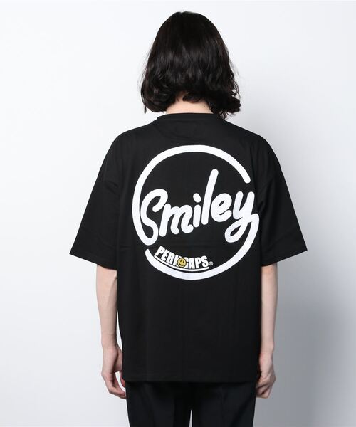 PERK GAPS（パークギャップス）の「SM×PGスマイルバックアーチロゴ半袖Tシャツ（Tシャツ/カットソー・メンズ・ホワイト/ブラック・M/L）」の9枚目の写真