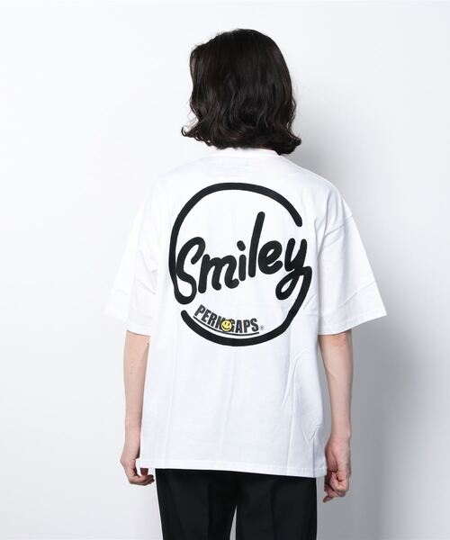PERK GAPS（パークギャップス）の「SM×PGスマイルバックアーチロゴ半袖Tシャツ（Tシャツ/カットソー・メンズ・ホワイト/ブラック・M/L）」の10枚目の写真
