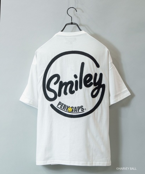 PERK GAPS（パークギャップス）の「SM×PGスマイルバックアーチロゴ半袖Tシャツ（Tシャツ/カットソー・メンズ・ホワイト/ブラック・M/L）」の4枚目の写真