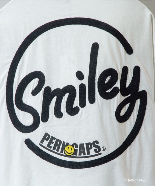 PERK GAPS（パークギャップス）の「SM×PGスマイルバックアーチロゴ半袖Tシャツ（Tシャツ/カットソー・メンズ・ホワイト/ブラック・M/L）」の7枚目の写真