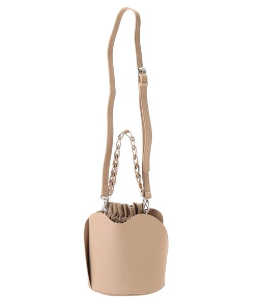 dazzlin（ダズリン）の「チェーンポーチバケツバッグ（ハンドバッグ・レディース・オフホワイト/ベージュ・FREE）」の9枚目の写真