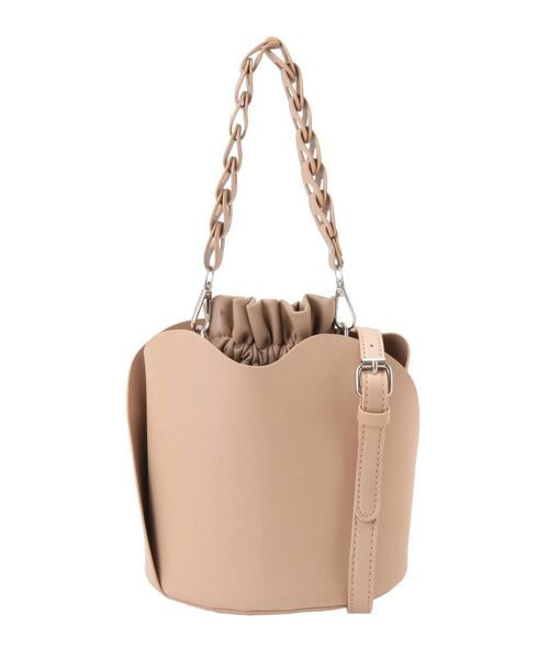 dazzlin（ダズリン）の「チェーンポーチバケツバッグ（ハンドバッグ・レディース・オフホワイト/ベージュ・FREE）」の8枚目の写真