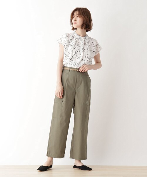 DRESKIP(ドレスキップ)の「◆【追加生産】プリントアシメネックブラウス(シャツ/ブラウス・レディース・ホワイト系3/ネイビー系/ホワイト系5/ライトイエロー系1・02/03/01)」の13枚目の写真