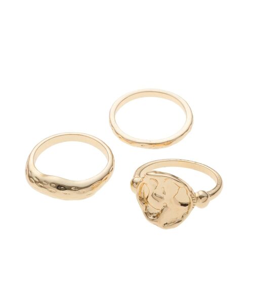GYDA（ジェイダ）の「ROUGT 3連SETリング（その他雑貨・レディース・シルバー/ゴールド・FREE）」の8枚目の写真
