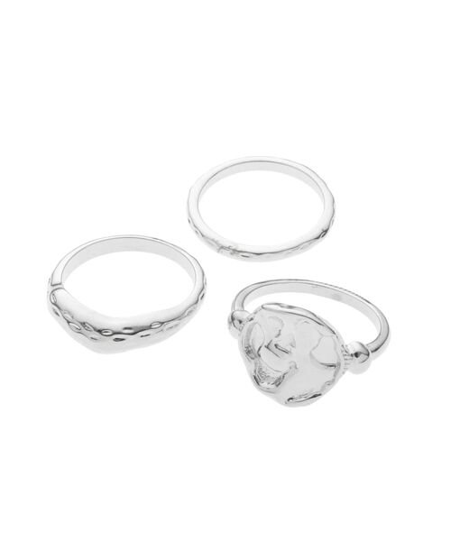 GYDA（ジェイダ）の「ROUGT 3連SETリング（その他雑貨・レディース・シルバー/ゴールド・FREE）」の9枚目の写真