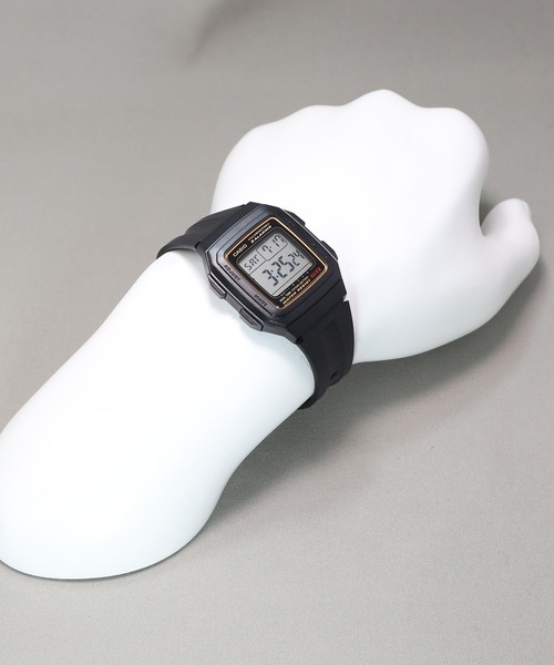 CASIO(カシオ)の「CASIO Collection / F-201WA-9AJH(デジタル腕時計・メンズ・ブラック×ゴールド・FREE)」の5枚目の写真