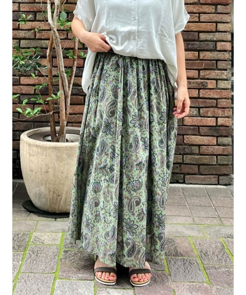Lugnoncure（ルノンキュール）の「ペイズリー柄プリントフレア