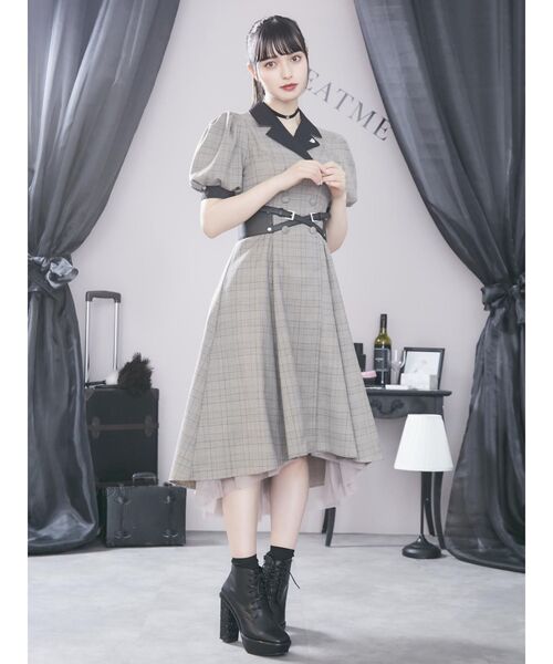 EATME（イートミー）の「ハウスキーパーライクワンピース（ワンピース・レディース・ブラック/ワイン/その他1・SMALL/MEDIUM）」の3枚目の写真