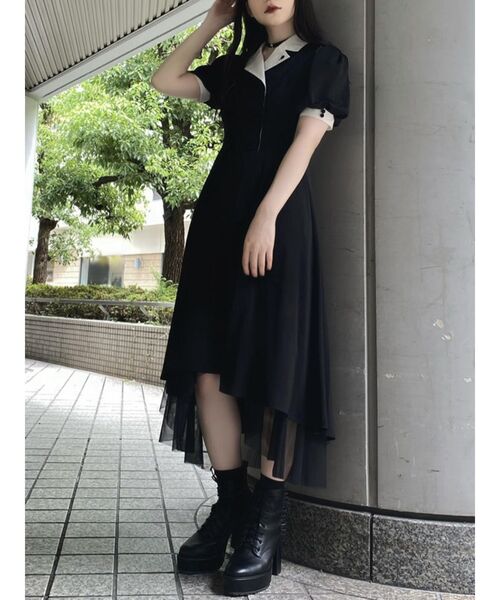 EATME（イートミー）の「ハウスキーパーライクワンピース（ワンピース・レディース・ブラック/ワイン/その他1・SMALL/MEDIUM）」の7枚目の写真