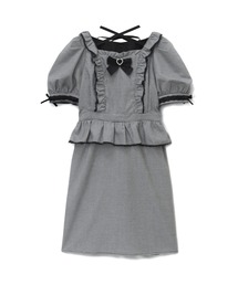 Honey Cinnamon | スクエアネックフリルワンピース(ワンピース)