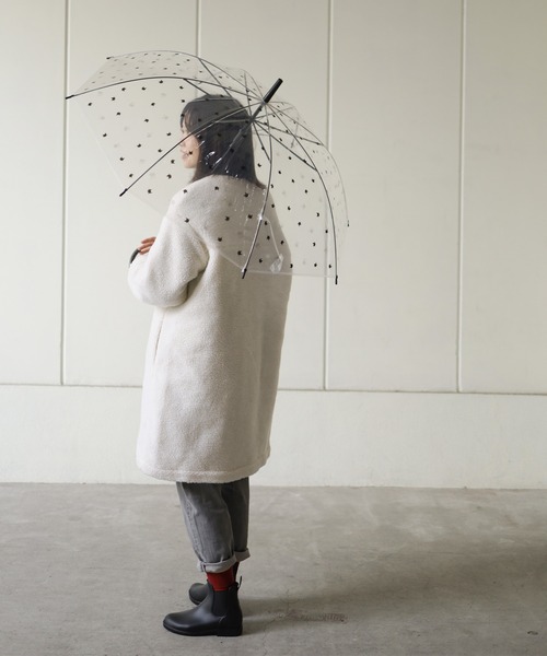 SESTO(セスト)の「gu21aw/Catビニール傘58cm(長傘・レディース・ミント/ブラック系その他/ブラック・ONE SIZE)」の9枚目の写真