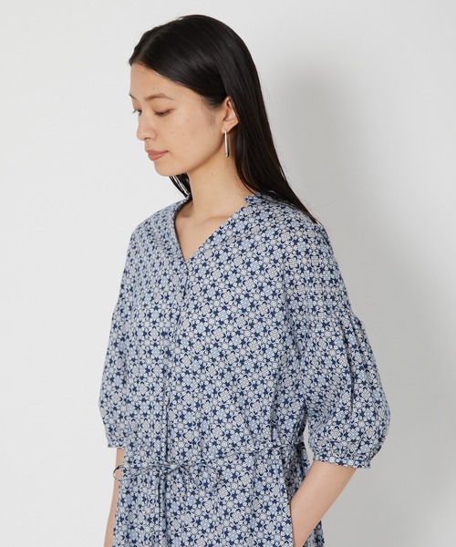 shop DADA(ショップダダ)の「コットンプリントワンピース(1S05-6182)(ワンピース・レディース・ネイビー/ブルー・FREE)」の19枚目の写真