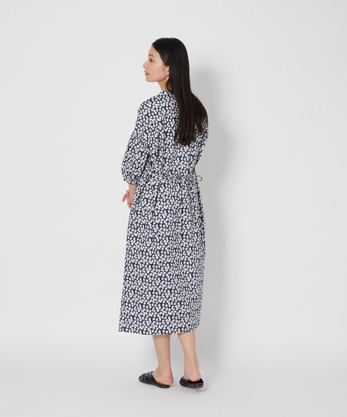 shop DADA(ショップダダ)の「コットンプリントワンピース(1S05-6182)(ワンピース・レディース・ネイビー/ブルー・FREE)」の10枚目の写真