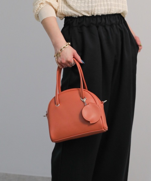 sakishimatokyo（サキシマトーキョー）の「2WAYポーチ付ボストンバッグ（ボストンバッグ・レディース・グリーン/ブラウン/ブラック/グレイッシュベージュ/オフホワイト/イエロー/オレンジ/ダークブラウン・FREE）」の21枚目の写真