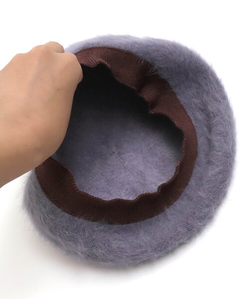 BREEZE(ブリーズ)の「/エコファーベレー帽(ハンチング/ベレー帽・キッズ・ブラウン/グレー/パープル・50/54/52)」の6枚目の写真