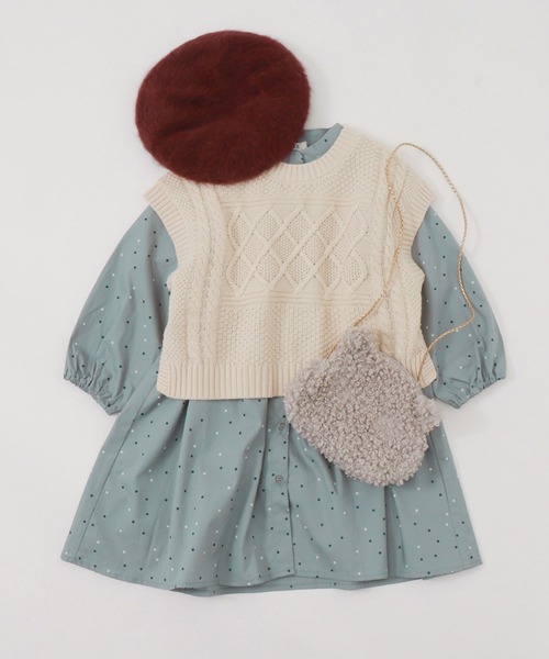 BREEZE(ブリーズ)の「/エコファーベレー帽(ハンチング/ベレー帽・キッズ・ブラウン/グレー/パープル・50/54/52)」の4枚目の写真