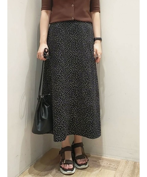 Lugnoncure（ルノンキュール）の「ドットマーメイドスカート（スカート・レディース・ブラック/ブラウン/マスタード・ﾌﾘ-）」の2枚目の写真