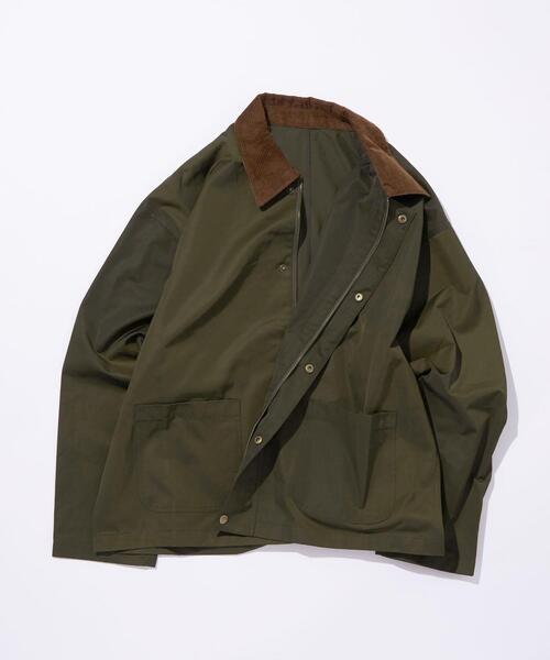green label relaxing（グリーンレーベルリラクシング）の「【WEB限定】＜GLR or＞ハンターオーバー コート ジャケット -ユニセックス-（ミリタリージャケット・メンズ・ブラック/オリーブ・S/M/L）」の8枚目の写真