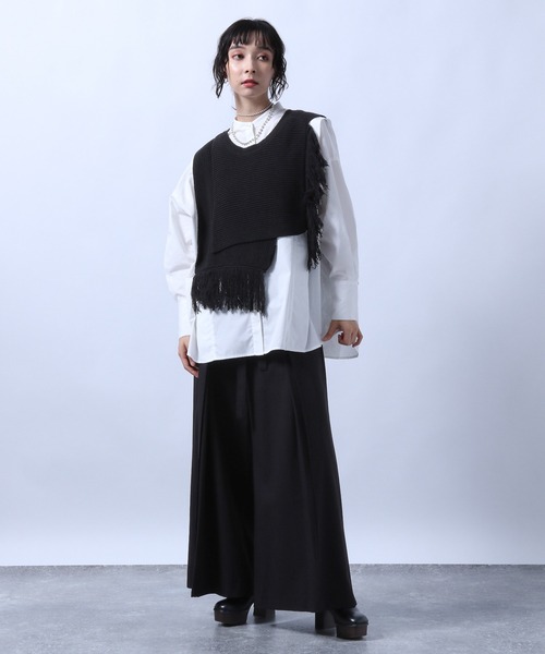 ‼️専用です‼️　HARE ハレ　フロントタックワイドパンツ（グレー） HARE（ハレ）の「フロントタックワイドパンツ(HARE)（スラックス