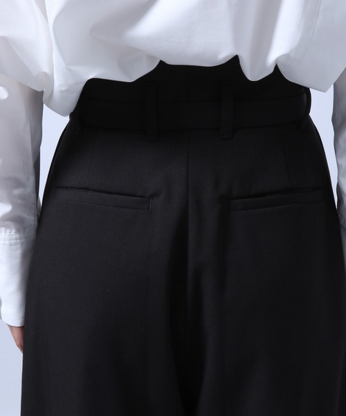 HARE(ハレ)の「フロントタックワイドパンツ(HARE)(スラックス・レディース・ブラック/グレー・FREE)」の19枚目の写真