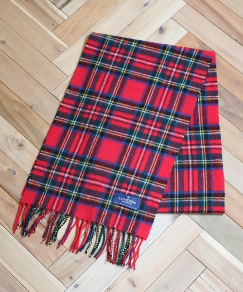 LONDON TRADITION（ロンドントラディション）の「【LONDON TRADITION/ロンドントラディション】ウールマフラー（マフラー・レディース・ブラック/ネイビー/その他/グレー系その他/レッド系その他・FREE）」の4枚目の写真