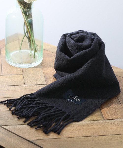 LONDON TRADITION（ロンドントラディション）の「【LONDON TRADITION/ロンドントラディション】ウールマフラー（マフラー・レディース・ブラック/ネイビー/その他/グレー系その他/レッド系その他・FREE）」の6枚目の写真