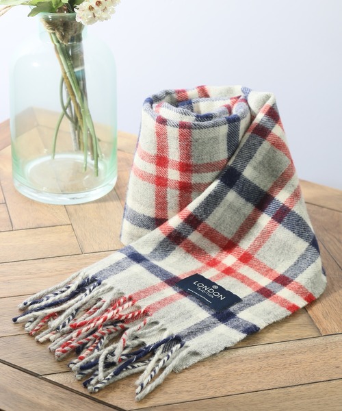 LONDON TRADITION（ロンドントラディション）の「【LONDON TRADITION/ロンドントラディション】ウールマフラー（マフラー・レディース・ブラック/ネイビー/その他/グレー系その他/レッド系その他・FREE）」の22枚目の写真