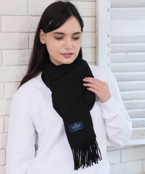LONDON TRADITION（ロンドントラディション）の「【LONDON TRADITION/ロンドントラディション】ウールマフラー（マフラー・レディース・ブラック/ネイビー/その他/グレー系その他/レッド系その他・FREE）」の9枚目の写真