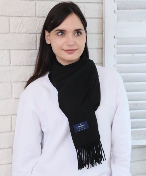 LONDON TRADITION（ロンドントラディション）の「【LONDON TRADITION/ロンドントラディション】ウールマフラー（マフラー・レディース・ブラック/ネイビー/その他/グレー系その他/レッド系その他・FREE）」の17枚目の写真