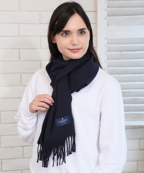 LONDON TRADITION（ロンドントラディション）の「【LONDON TRADITION/ロンドントラディション】ウールマフラー（マフラー・レディース・ブラック/ネイビー/その他/グレー系その他/レッド系その他・FREE）」の14枚目の写真
