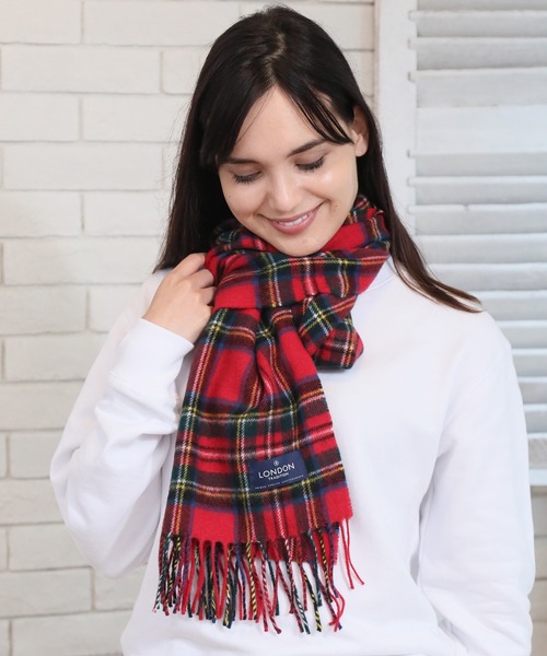 LONDON TRADITION（ロンドントラディション）の「【LONDON TRADITION/ロンドントラディション】ウールマフラー（マフラー・レディース・ブラック/ネイビー/その他/グレー系その他/レッド系その他・FREE）」の11枚目の写真