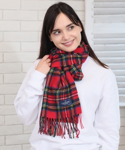 LONDON TRADITION（ロンドントラディション）の「【LONDON TRADITION/ロンドントラディション】ウールマフラー（マフラー・レディース・ブラック/ネイビー/その他/グレー系その他/レッド系その他・FREE）」の16枚目の写真