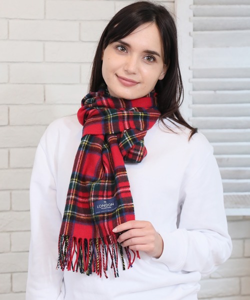 LONDON TRADITION（ロンドントラディション）の「【LONDON TRADITION/ロンドントラディション】ウールマフラー（マフラー・レディース・ブラック/ネイビー/その他/グレー系その他/レッド系その他・FREE）」の21枚目の写真