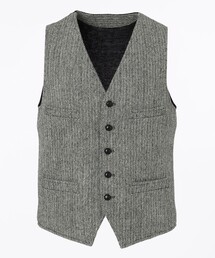 LAVEROCK TWEED ヘリンボンツイード サドルベスト