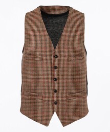 LAVEROCK TWEED ヘリンボンツイード サドルベスト