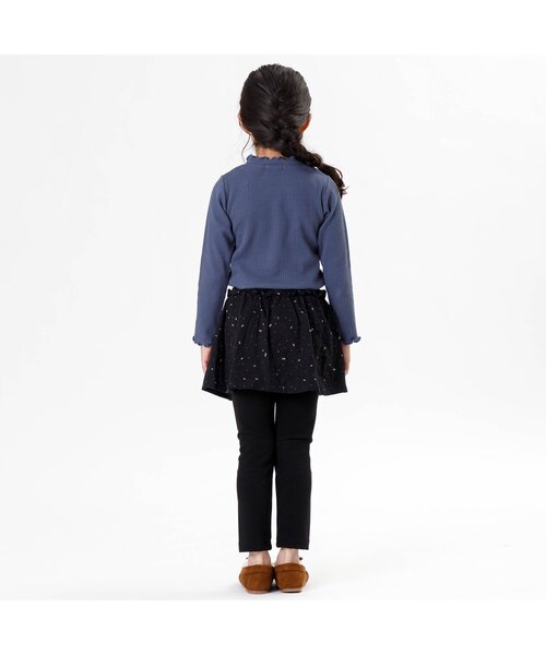 Seraph（セラフ）の「ダブルガーゼスカートパンツ（その他パンツ・キッズ・ベージュ/ブラック/チャコール/オレンジ・90/95/100/110/120/130/140）」の8枚目の写真