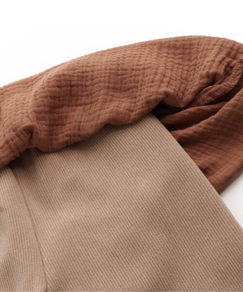 Seraph（セラフ）の「ダブルガーゼスカートパンツ（その他パンツ・キッズ・ベージュ/ブラック/チャコール/オレンジ・90/95/100/110/120/130/140）」の11枚目の写真