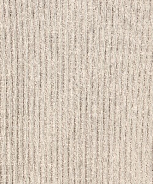 SHIPS（シップス）の「【WEB限定】ビッグワッフルベーシックカットソー◇（Tシャツ/カットソー・レディース・チャコールグレー/ベージュ/ライトブルー/キャメル・SMALL/MEDIUM）」の8枚目の写真