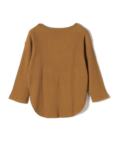 SHIPS（シップス）の「【WEB限定】ビッグワッフルベーシックカットソー◇（Tシャツ/カットソー・レディース・チャコールグレー/ベージュ/ライトブルー/キャメル・SMALL/MEDIUM）」の13枚目の写真