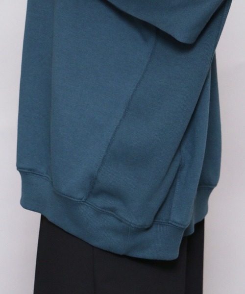 mili an deni（ミリアンデニ）の「カレッジロゴビッグスウェットPO（スウェット・レディース・チャコールグレー/ベージュ/グリーン/モカ・M/L）」の21枚目の写真