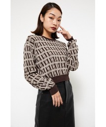 LAGUA GEM | MONOGRAM KNIT TOPS(ニット/セーター)