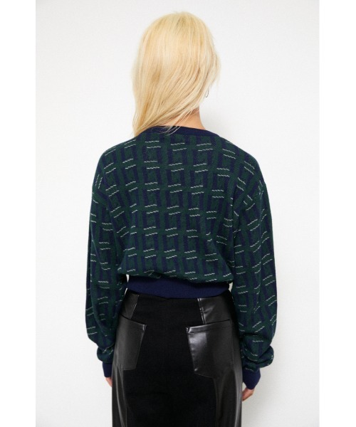 LAGUA GEM ベージュ クロップドニット 長袖 ダメージ加工 LAGUA GEM ベージュ クロップドニット 長袖 ダメージ加工 LAGUA