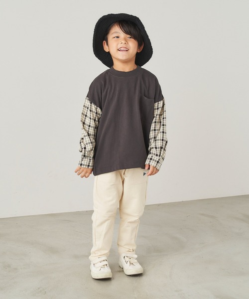 ＆yam（アンドヤム）の「ボアバケットハット【親子お揃い/リンクコーデ】（ハット・キッズ・ブラウン/グリーン/ベージュ/ブラック/グレー・FREE）」の12枚目の写真