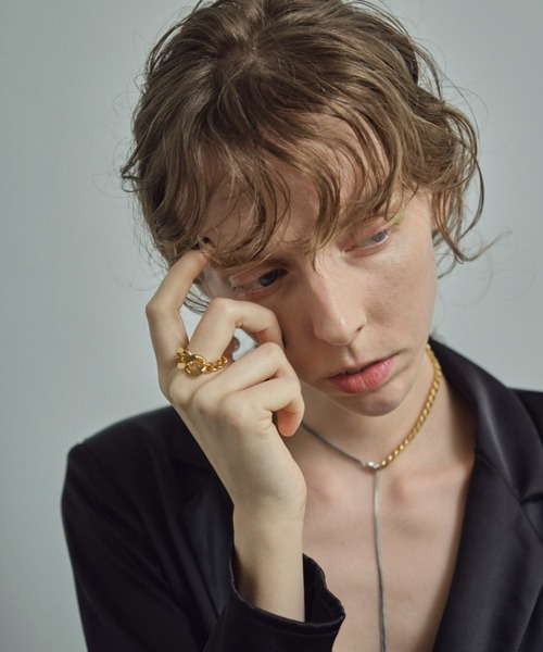 and cloud（アンドクラウド）の「Gradation Ring M（リング・レディース・ブラック/イエローゴールド/シルバー・L/M）」の5枚目の写真