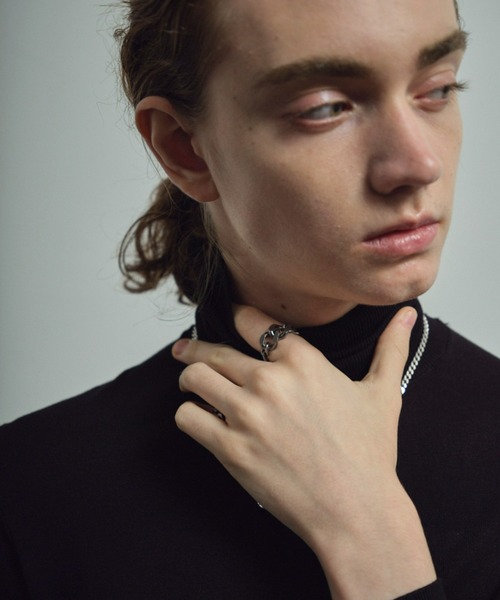 and cloud（アンドクラウド）の「Gradation Ring M（リング・レディース・ブラック/イエローゴールド/シルバー・L/M）」の13枚目の写真